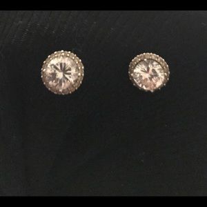 Genevive Silver Flawless Grade CZ Earrings